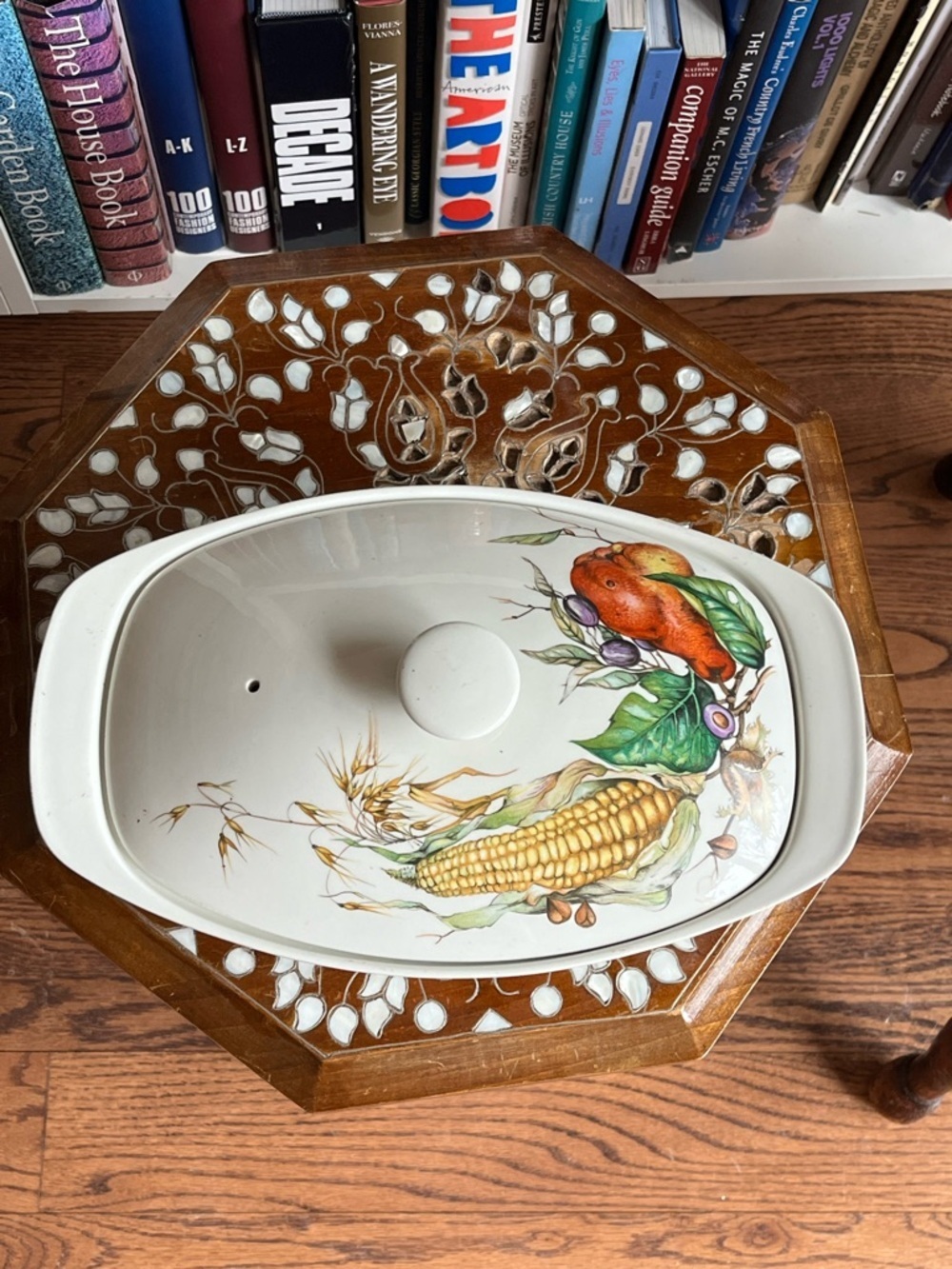 Vintage Mid-Century Villeroy Bosch Luxembourg Vegetable Pattern Casserole Dish